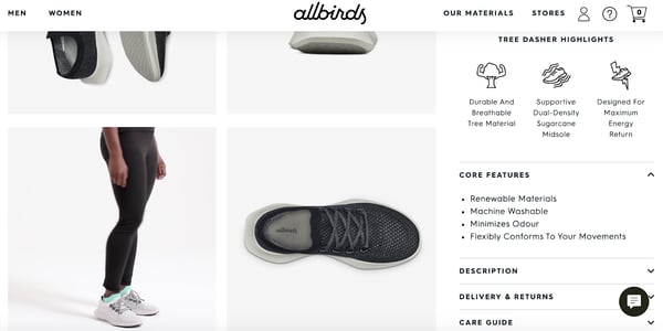 19 allbirds best product page