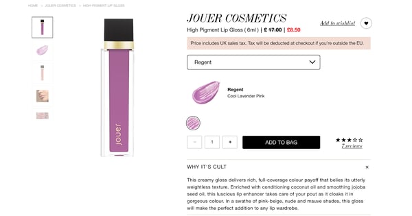 7 cult beauty best product page