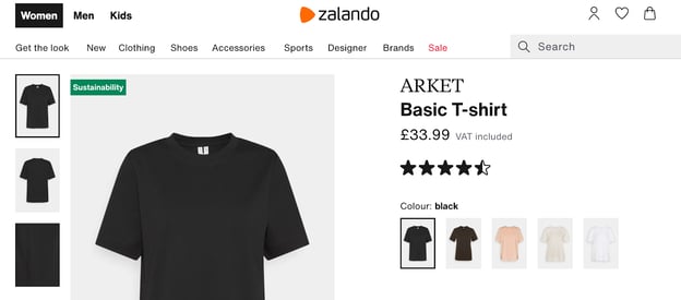 ecommerce product badging for data-driven CX Zalando
