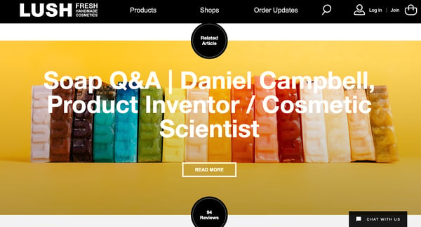 best product detail page examples lush 2