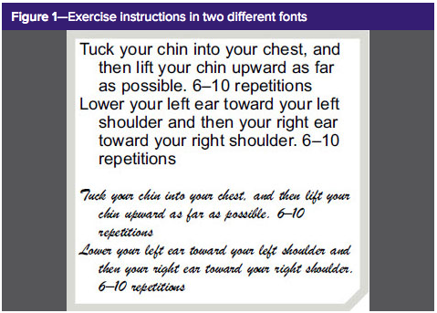 Fluency font study