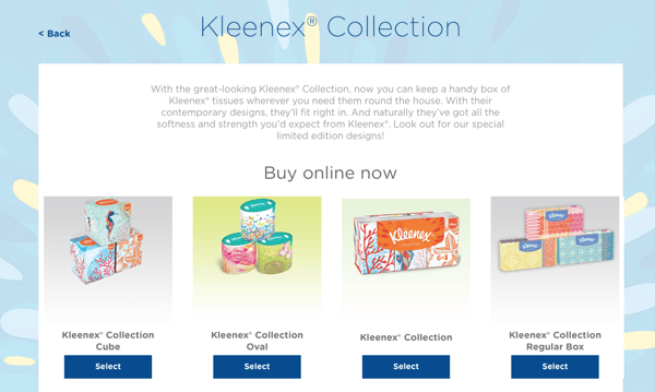 kleenex exclusive collection