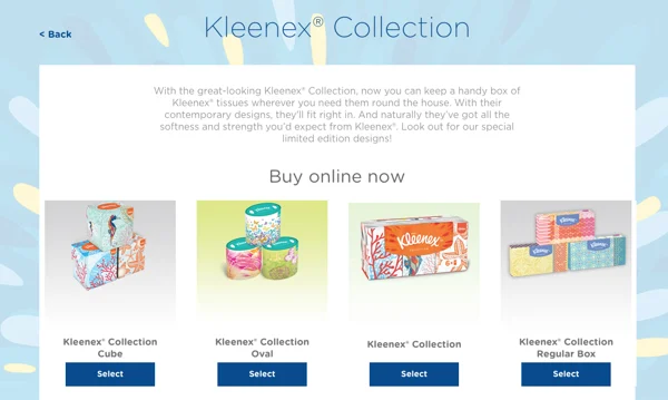 kleenex exclusive collection