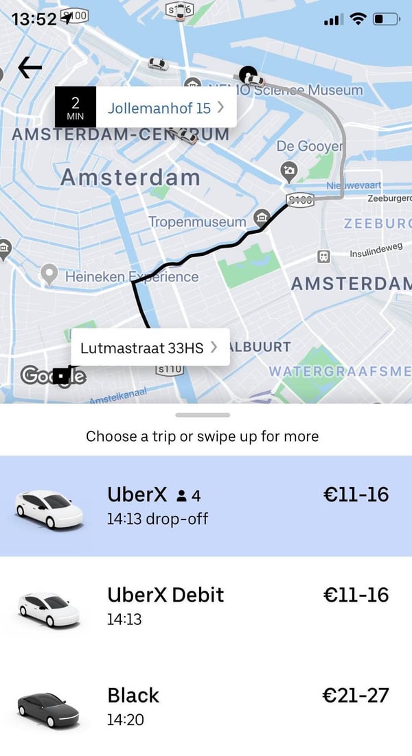 uber capturing customer data