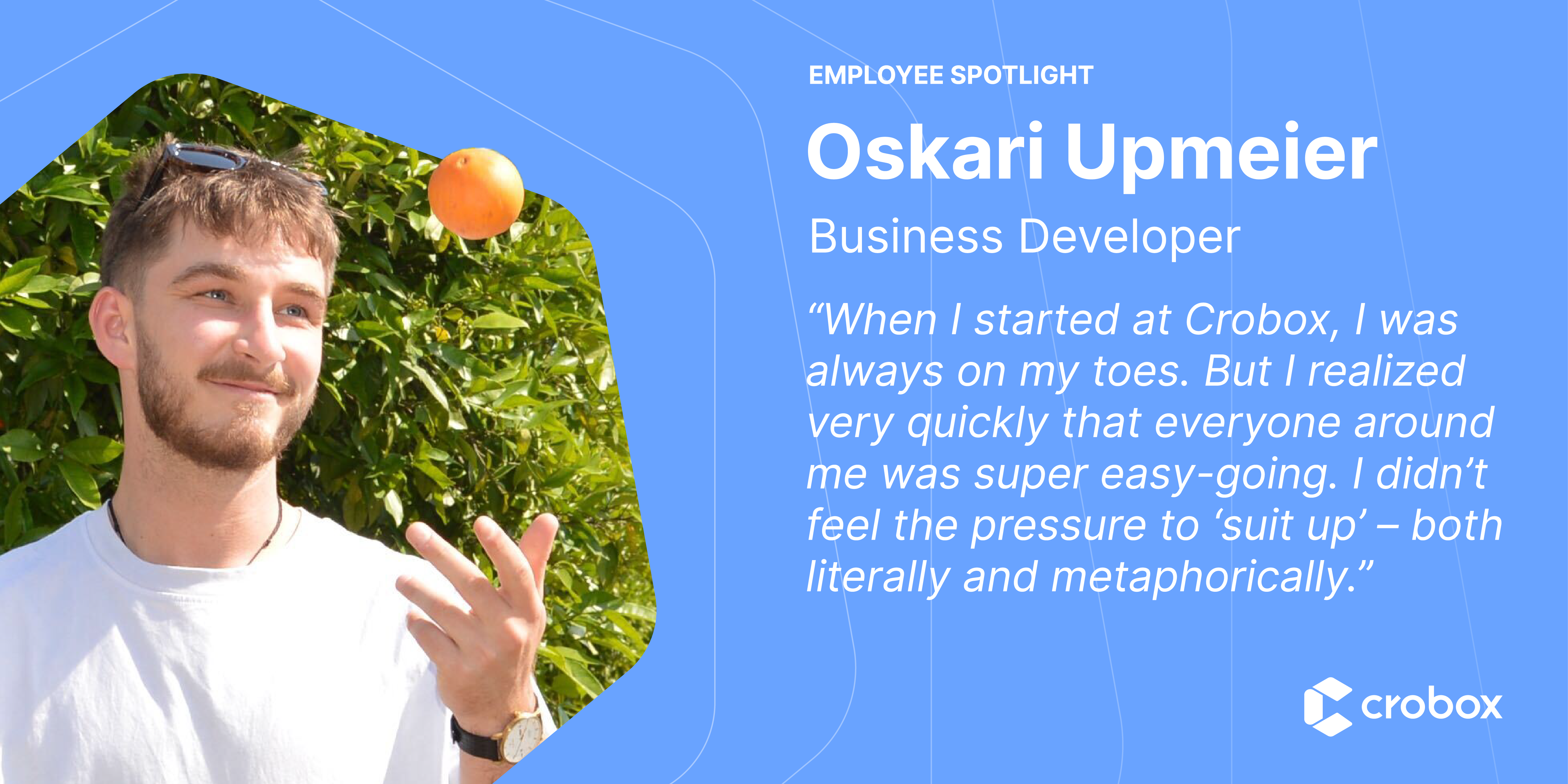 Employee Spotlight: Oskari Upmeier, Business Developer